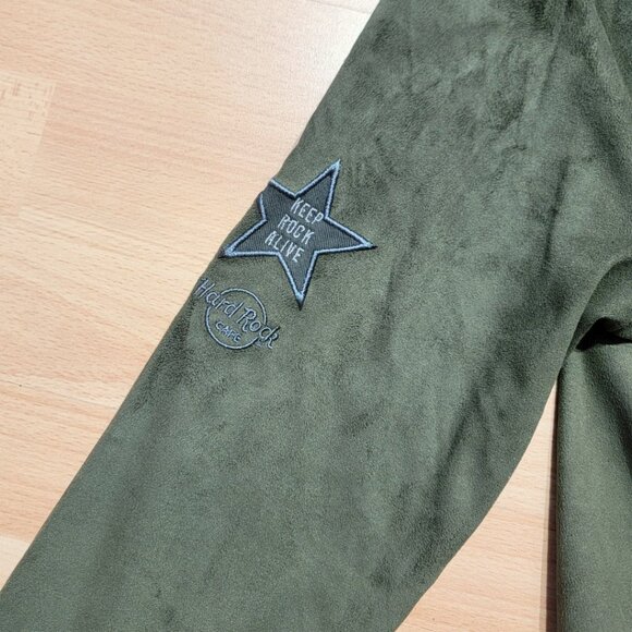 Hard Rock Cafe Velvet Bomber Jacket | Size: Small - Picture 9 of 13